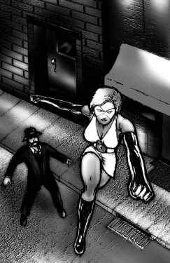 Kittiwake Girl Comic Size B and W